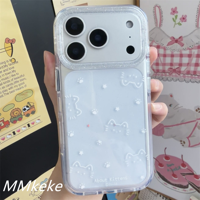 Phone Cases Cat - Korean Ins Shining Star Kitten Paw
