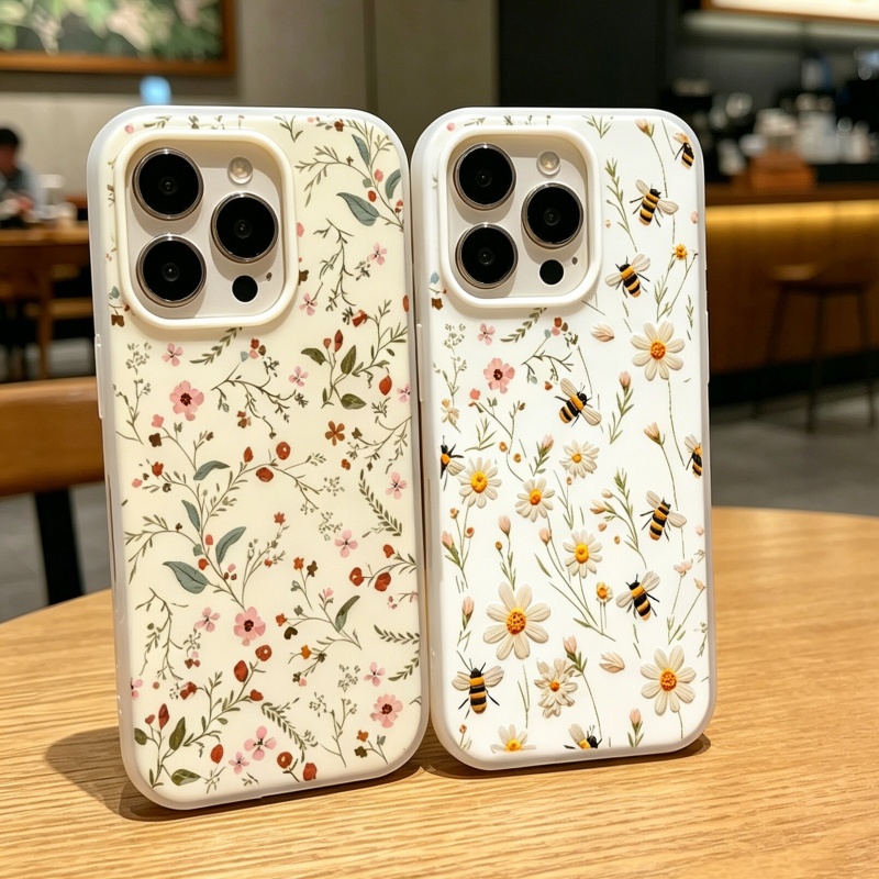 Phone Cases Motorola Edge 2025 - Bee Daisy Flower Cherry 2 in