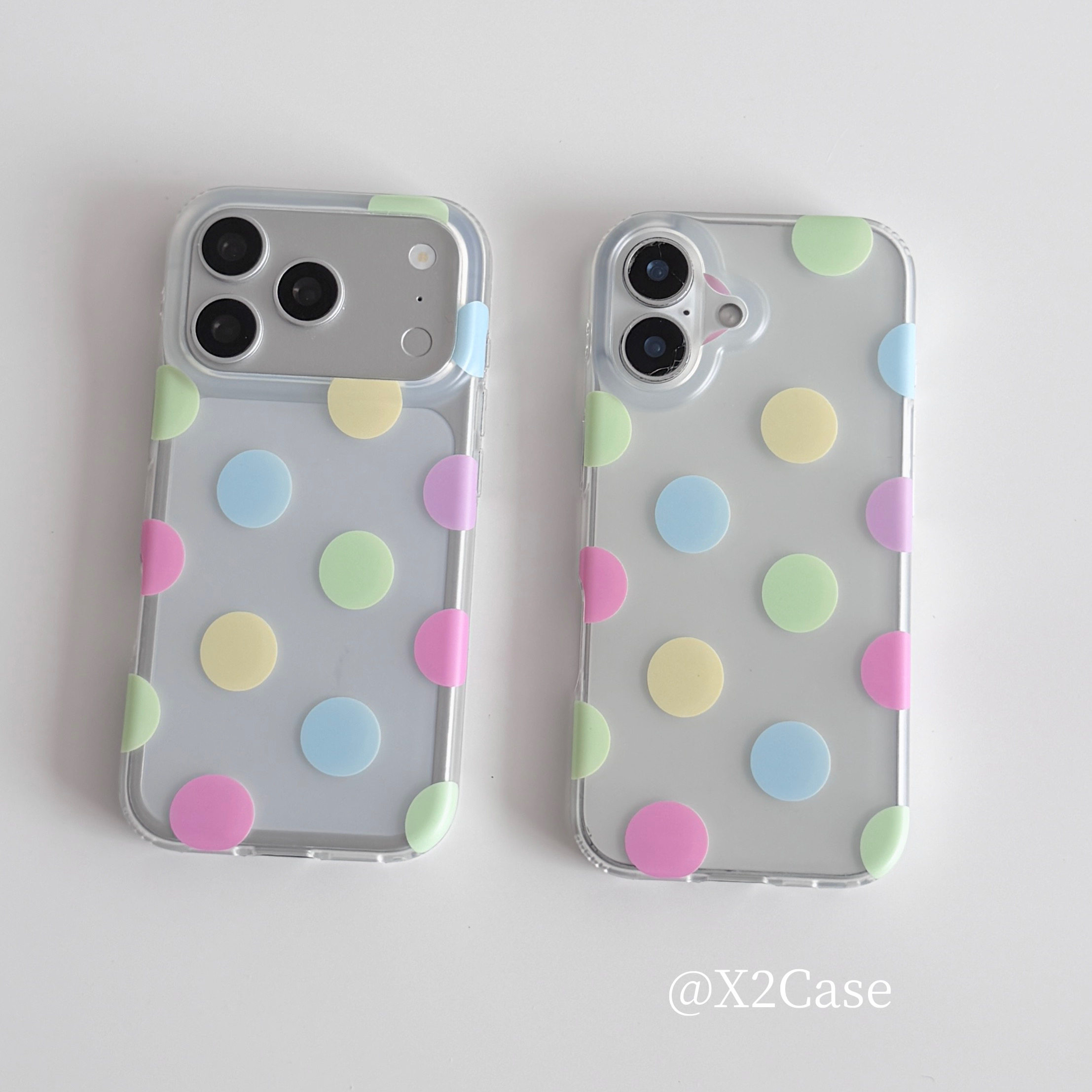 Phone Cases Xr - Korea Ins Colorful Polka Dots Matte