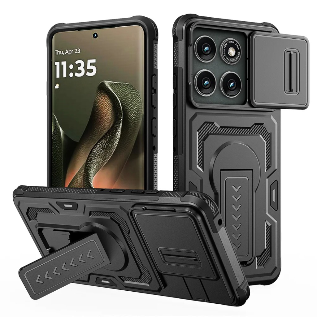 Phone Cases Motorola Edge 2025 - Heavy Duty Shockproof Case W/ Slide