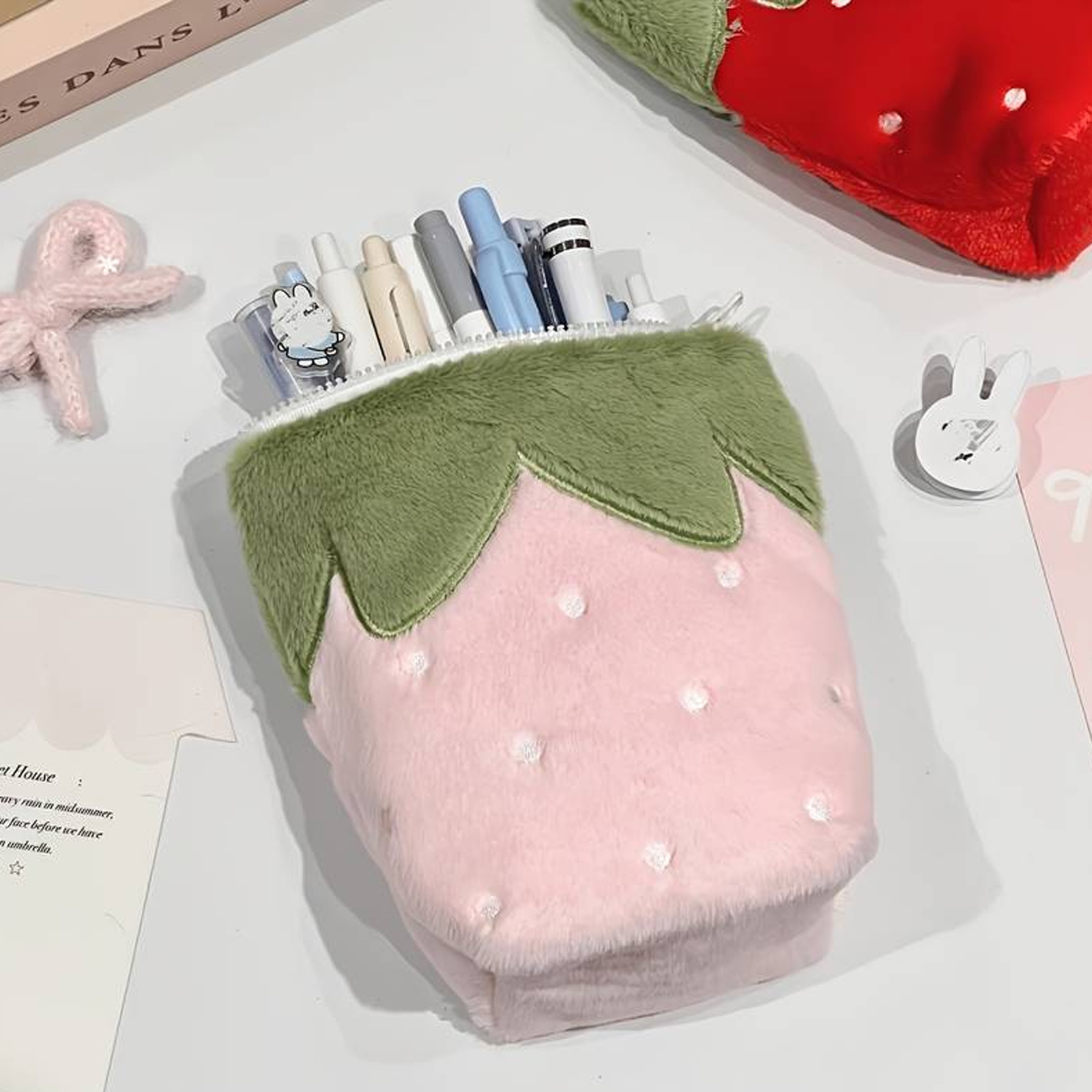 Phone Cases Officeworks - Japanese vintage-style strawberry vertical pencil case,