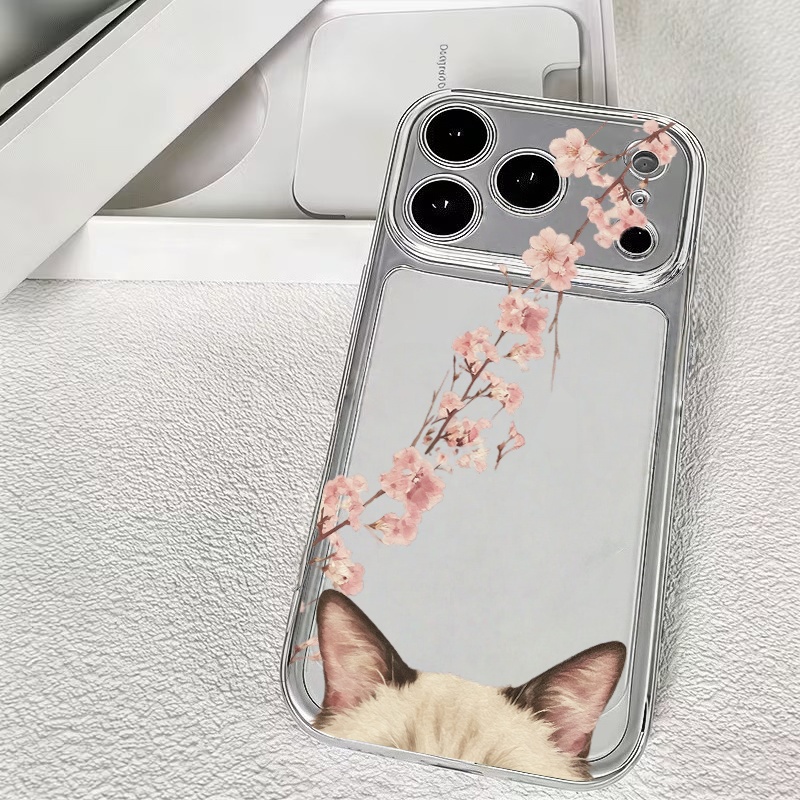 Phone Cases Cat - Sakura Cat Watercolor Stylish Pattern Phone