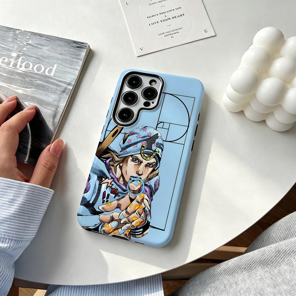 Phone Cases Samsung S25 - Hot cool Anime J-JOJO Steel Ball