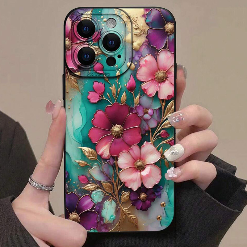 Phone Cases Xr - Vintage Floral Pattern Phone Case For