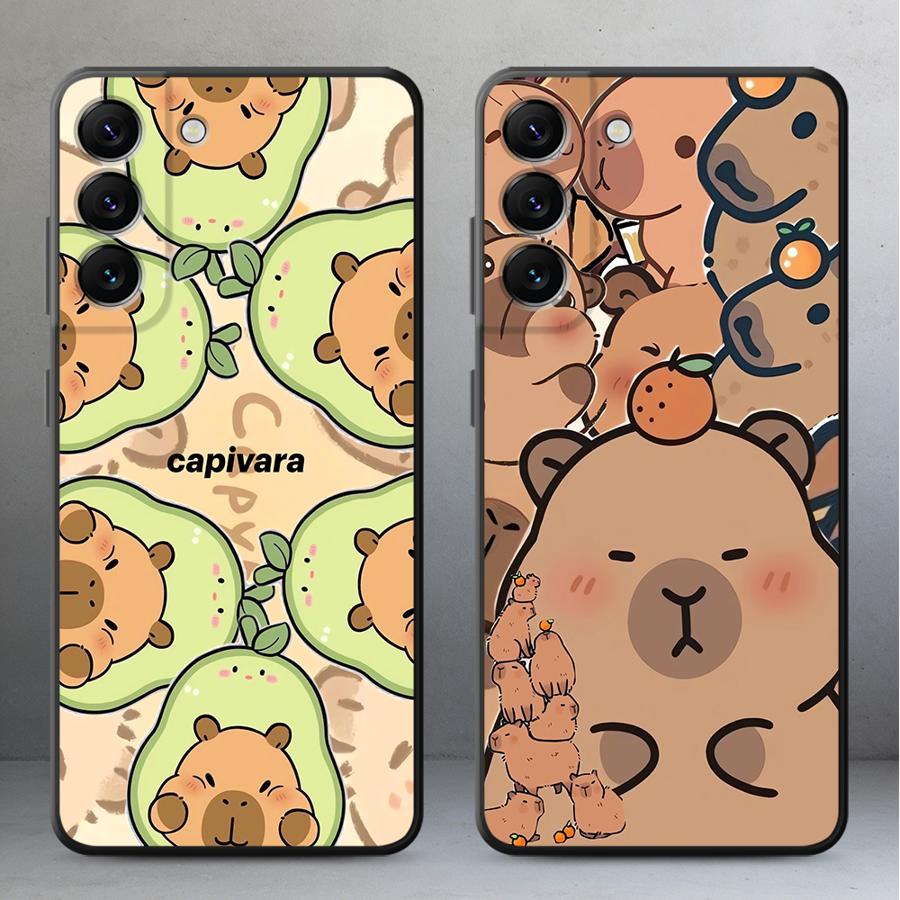 Phone Cases Samsung - Colorful Capybara Phone Cover Case for