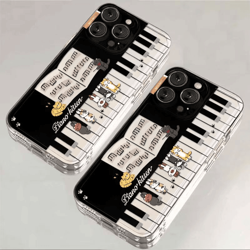 Cute Piano Cat Phone Case For  - đánh giá và giá Phone Cases Motorola Edge 2025