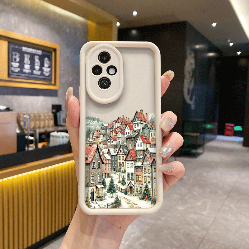 Retro Rural Building Autumn Sc - đánh giá và giá Phone Cases Honor