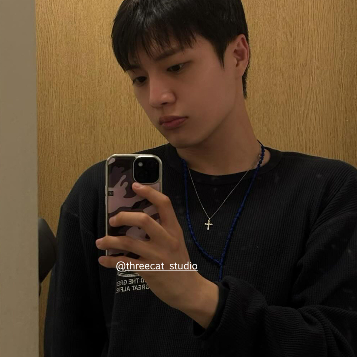 Korean Ins Pink Purple Camoufl - đánh giá và giá Phone Cases Purple