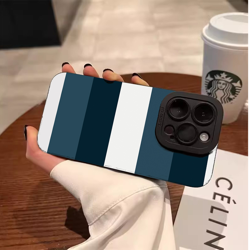 Blue White Striped Pattern Pho - đánh giá và giá Phone Cases Samsung S25 Fe