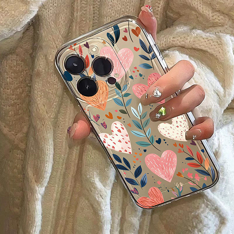 Silicone Love Heart Leaves Eye - đánh giá và giá Phone Cases Xr