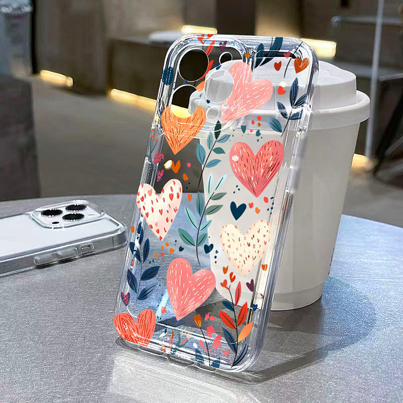 Silicone Love Heart Leaves Eye - đánh giá và giá Phone Cases Xr