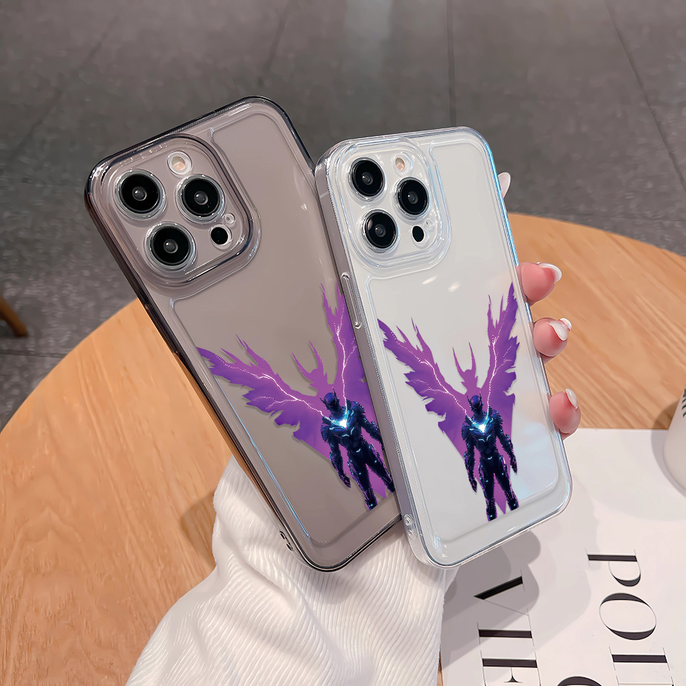 Transparent Purple Mech Warrio - đánh giá và giá Phone Cases Purple