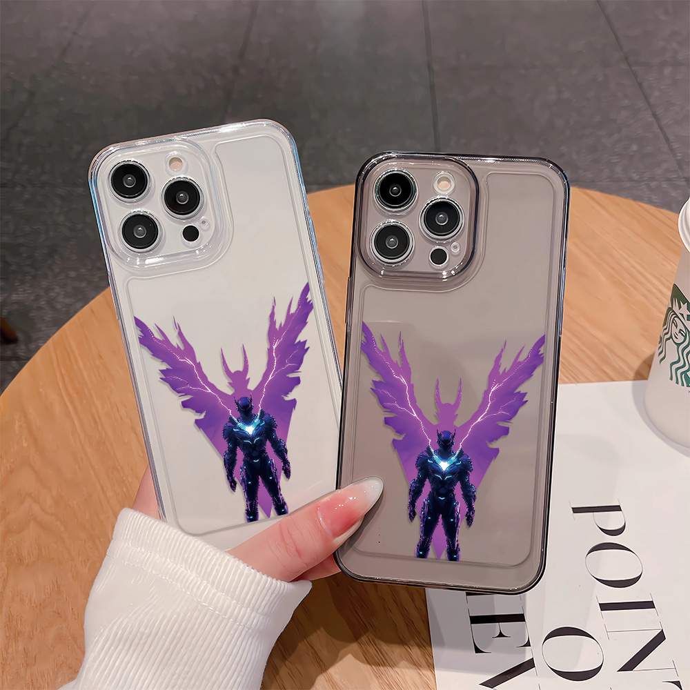 Transparent Purple Mech Warrio - đánh giá và giá Phone Cases Purple