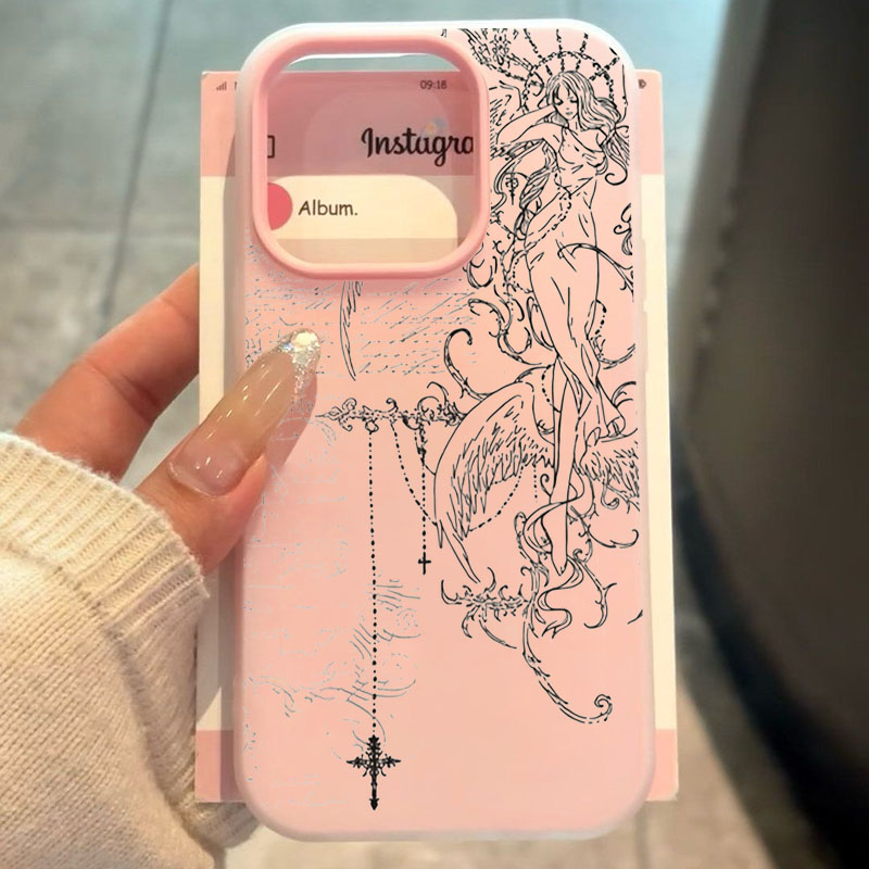 Gothic Style Angel Cross Line  - đánh giá và giá Phone Cases Samsung S25