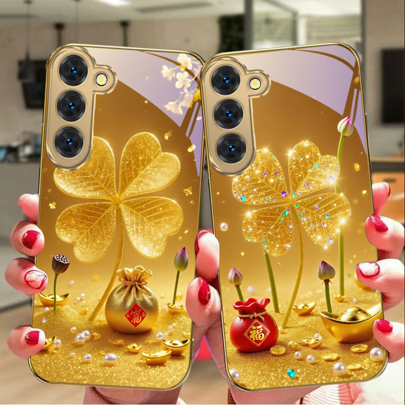 A huge golden clover For Samsu - đánh giá và giá Phone Cases Samsung S25 Fe