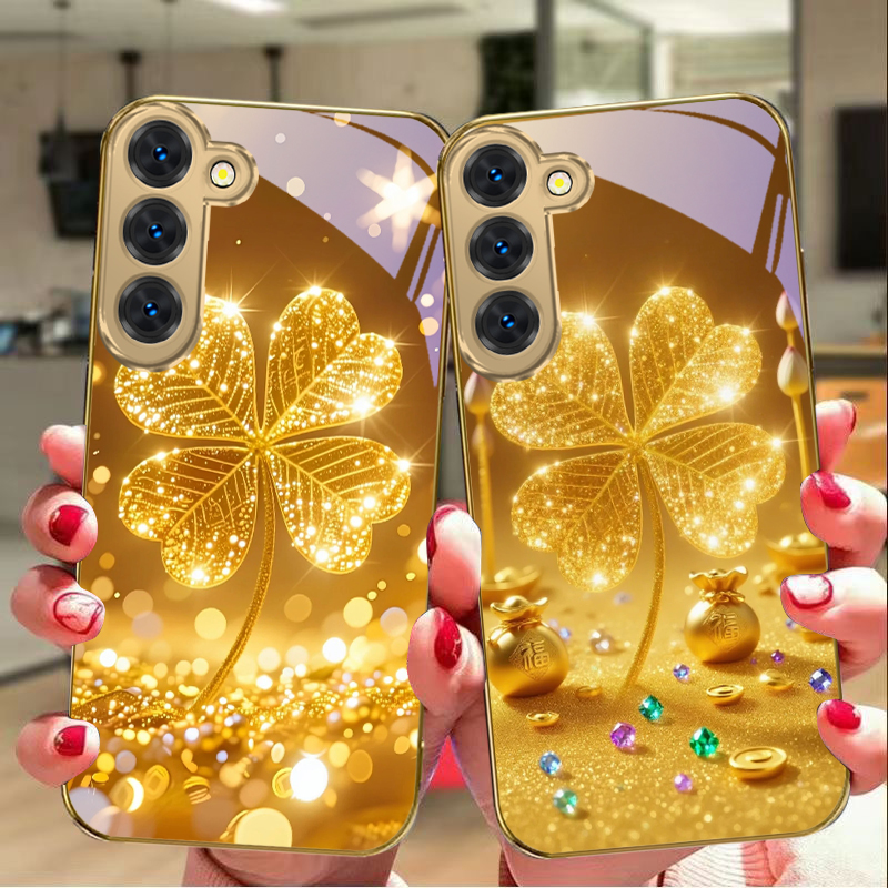 A huge golden clover For Samsu - đánh giá và giá Phone Cases Samsung S25 Fe