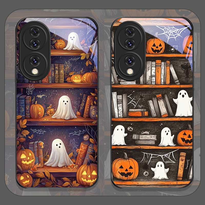 Halloween Pumpkin Ghost Booksh - đánh giá và giá Phone Cases Honor