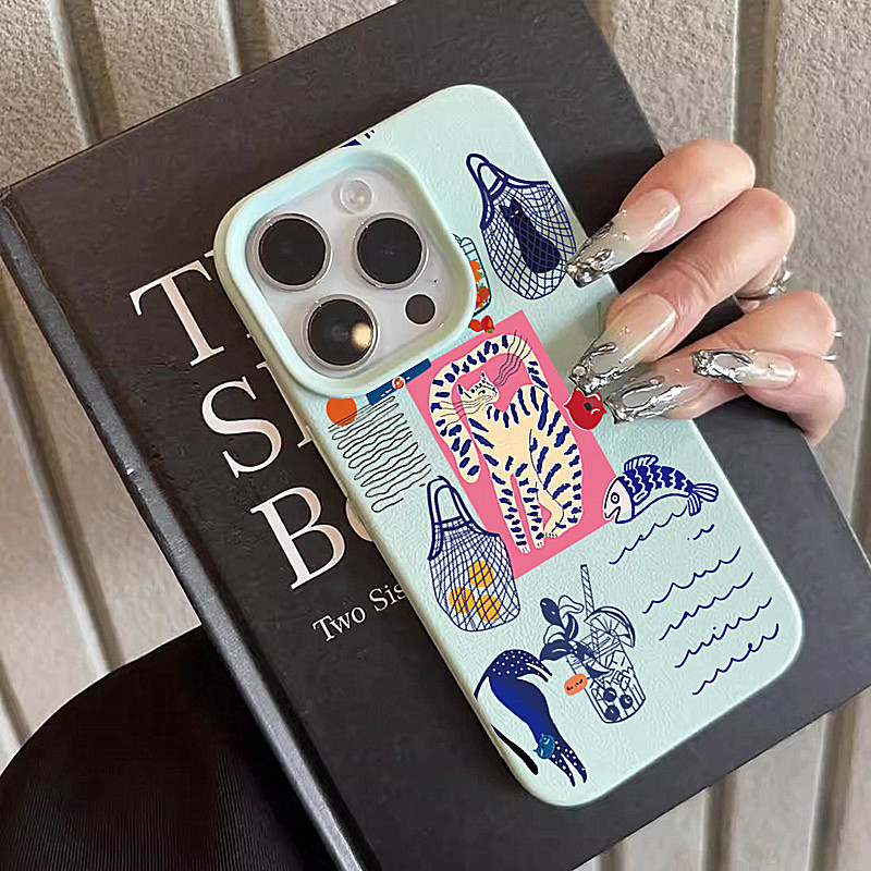 Cute Cherry Cat Print Phone Ca - đánh giá và giá Phone Cases Cat