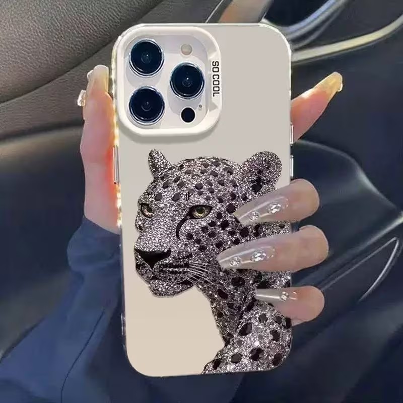 IMD Holographic Silver Phone C - đánh giá và giá Phone Cases Leopard Print