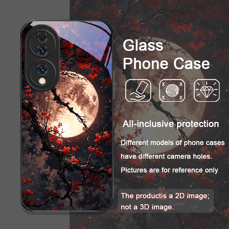 Retro Scenery Moon Cherry Blos - đánh giá và giá Phone Cases Honor