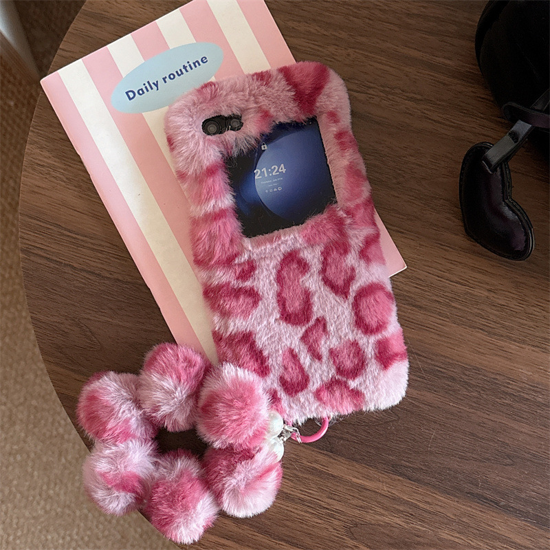 Fashion Leopard Print Fluffy P - đánh giá và giá Phone Cases Z Flip 6