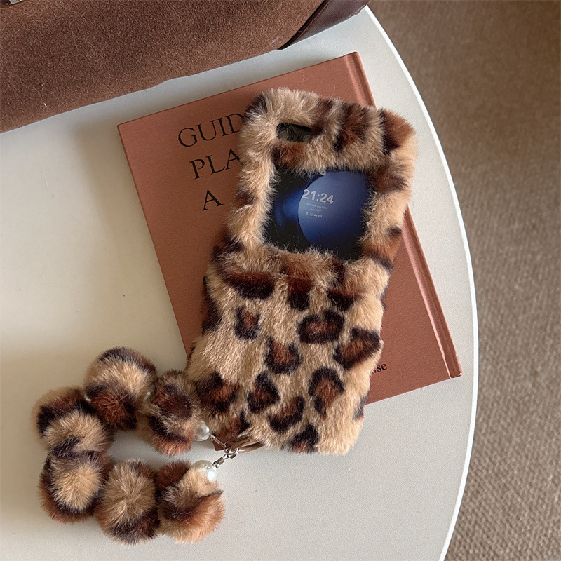 Fashion Leopard Print Fluffy P - đánh giá và giá Phone Cases Z Flip 6