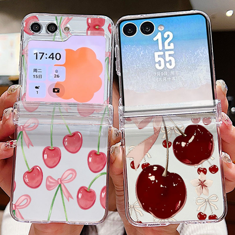 Cartoon Cherry Pattern Folding - đánh giá và giá Phone Cases Z Flip 6