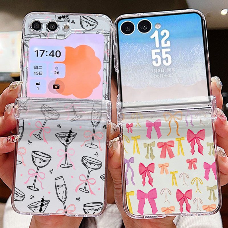 Colorful Bow Pattern Folding P - đánh giá và giá Phone Cases Z Flip 6