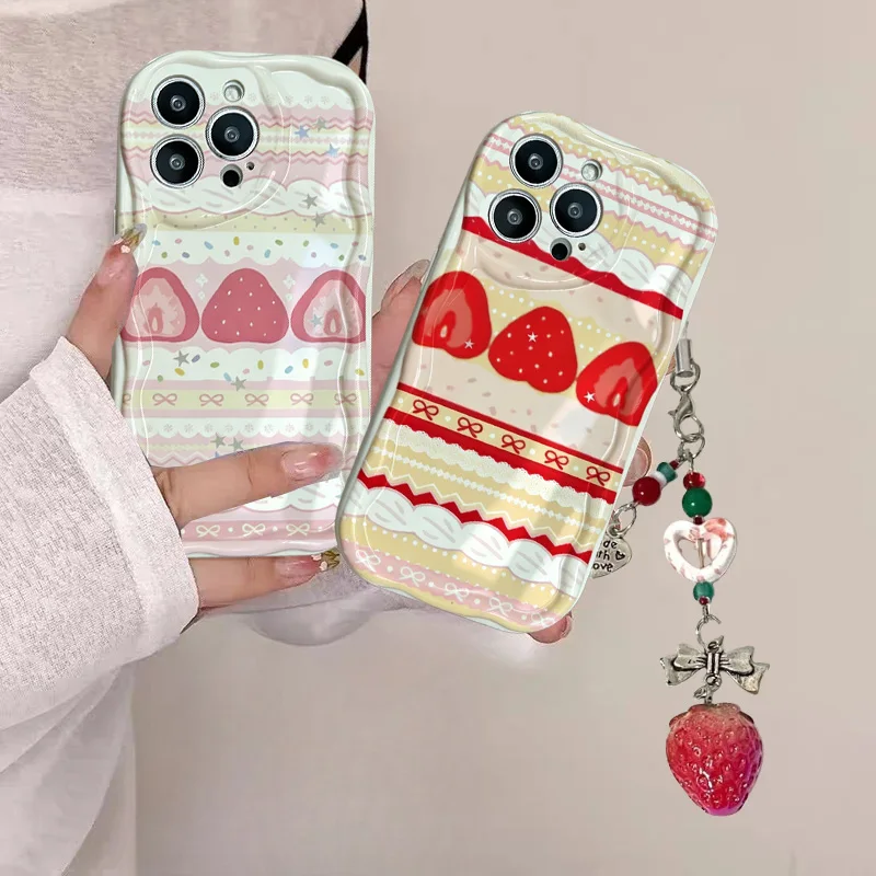 Cute Cake Lace Strawberry Frui - đánh giá và giá Phone Cases Motorola Edge 2025