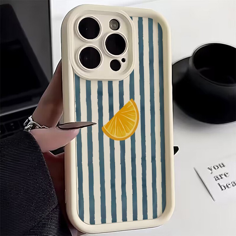 Striped Lemon Slice Pattern Ph - đánh giá và giá Phone Cases Xr