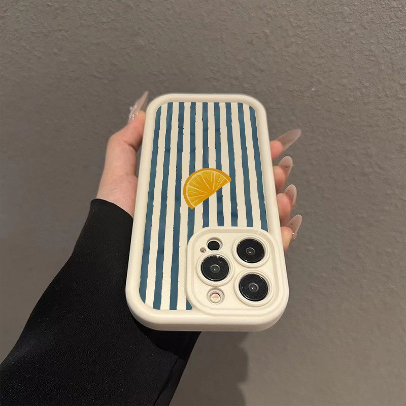 Striped Lemon Slice Pattern Ph - đánh giá và giá Phone Cases Xr