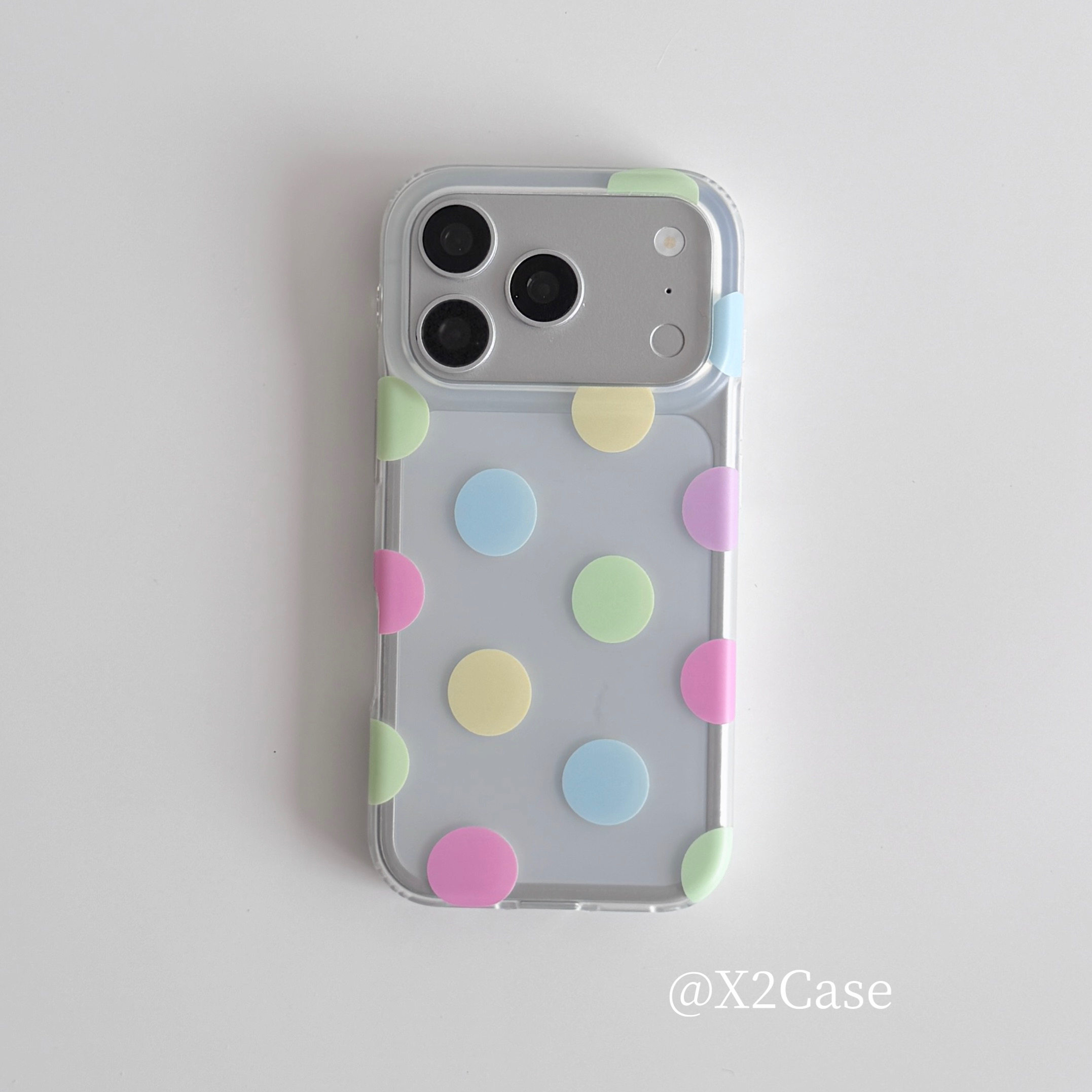Korea Ins Colorful Polka Dots  - đánh giá và giá Phone Cases Xr