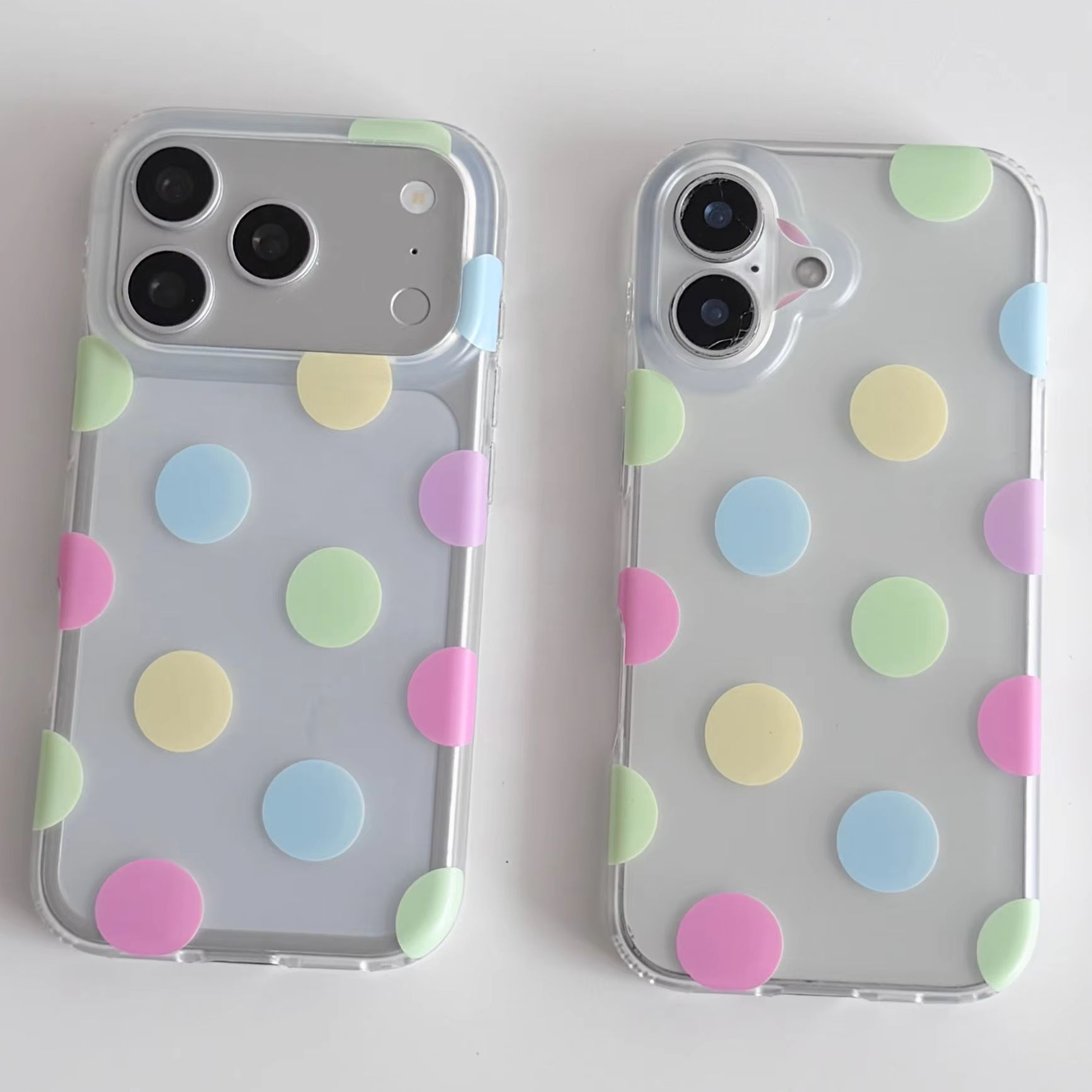 Korea Ins Colorful Polka Dots  - đánh giá và giá Phone Cases Xr