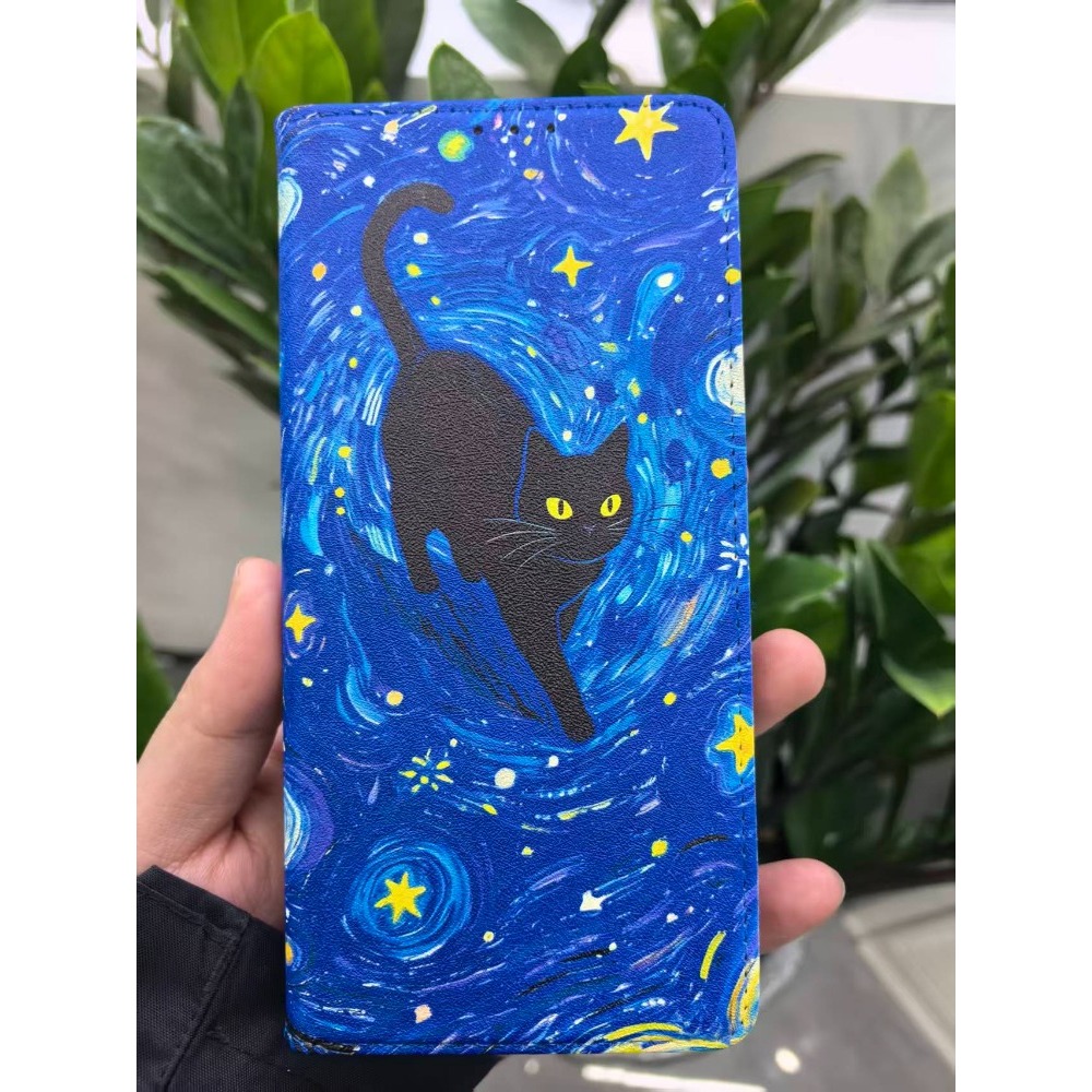Painted Magnetic Flip Leather  - đánh giá và giá Phone Cases Samsung S25 Fe
