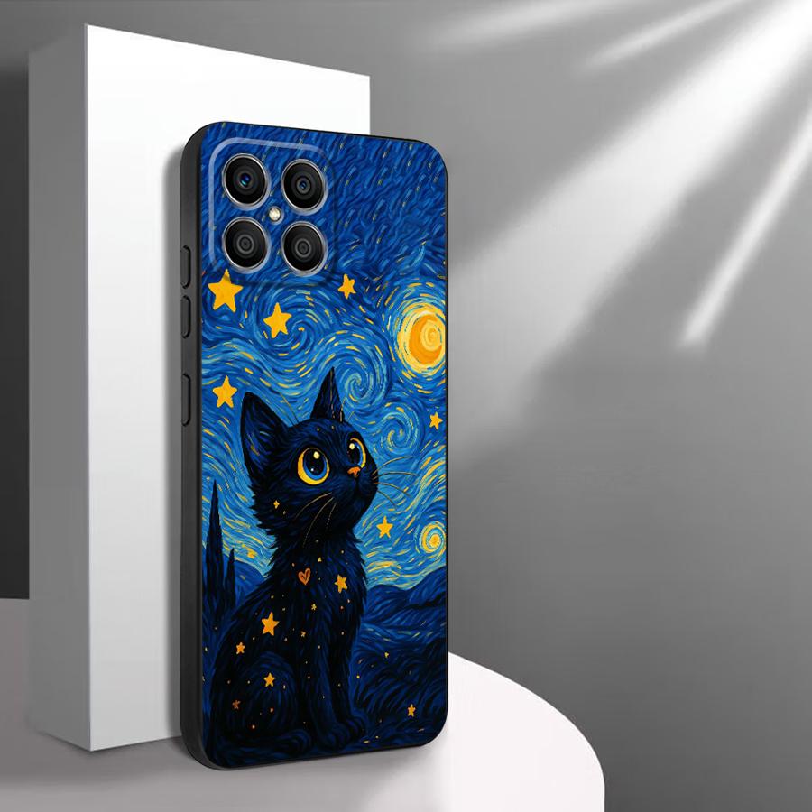 Van Gogh Starry Night Cat Case - đánh giá và giá Phone Cases Honor