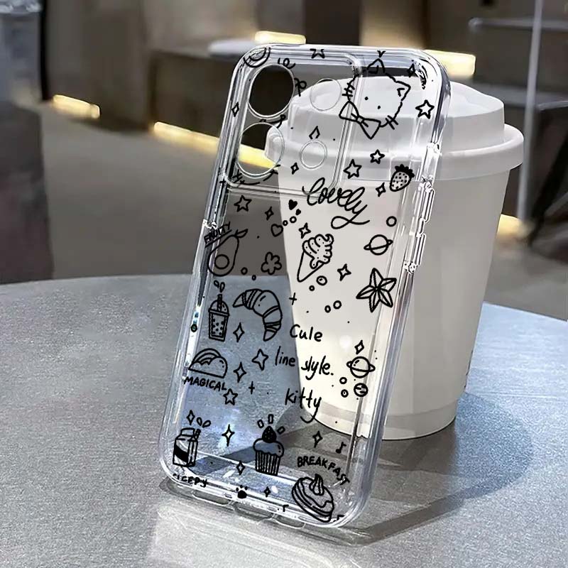 Black Art Cat Illustration Pho - đánh giá và giá Phone Cases Cat