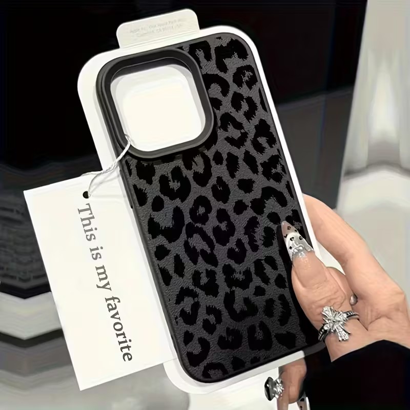Shockproof Black Leopard Lyche - đánh giá và giá Phone Cases Leopard Print