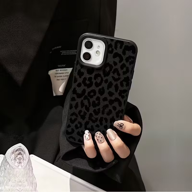 Shockproof Black Leopard Lyche - đánh giá và giá Phone Cases Leopard Print