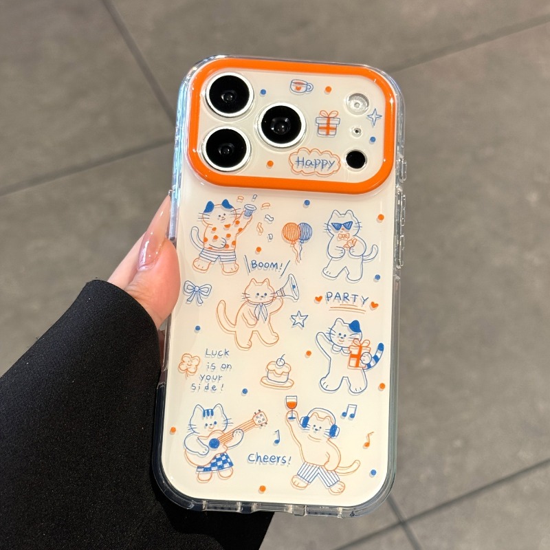 Cartoon Cute Line Cat Pattern  - đánh giá và giá Phone Cases Cat