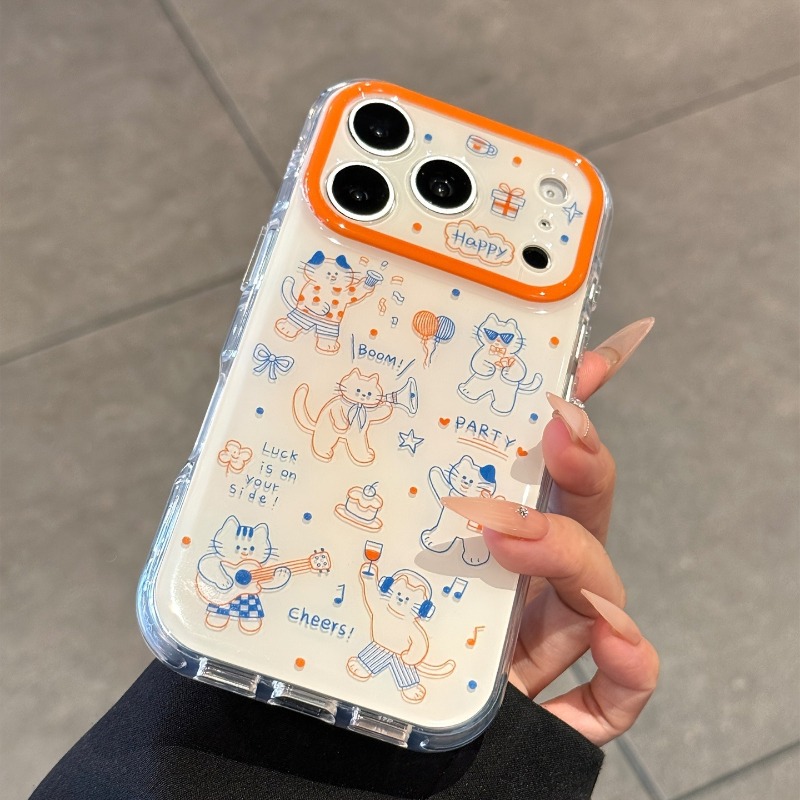 Cartoon Cute Line Cat Pattern  - đánh giá và giá Phone Cases Cat