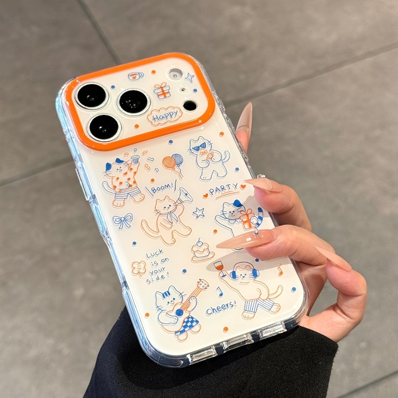 Cartoon Cute Line Cat Pattern  - đánh giá và giá Phone Cases Cat