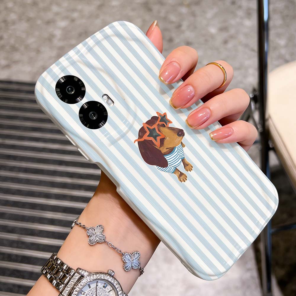 Cute Striped Dachshund Phone C - đánh giá và giá Phone Cases Motorola Edge 2025