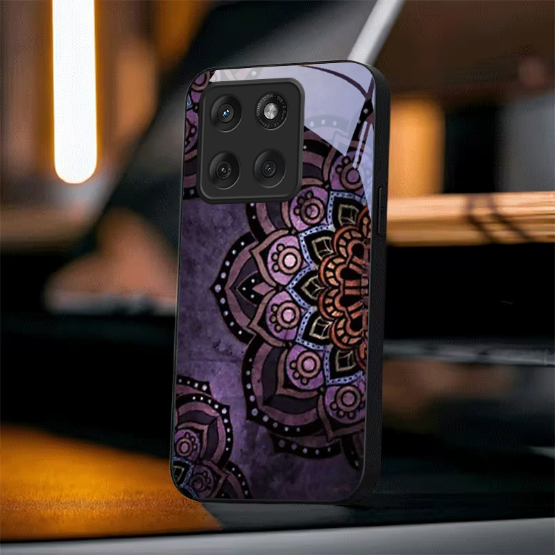 Purple Mandala Wallpaper Black - đánh giá và giá Phone Cases Purple