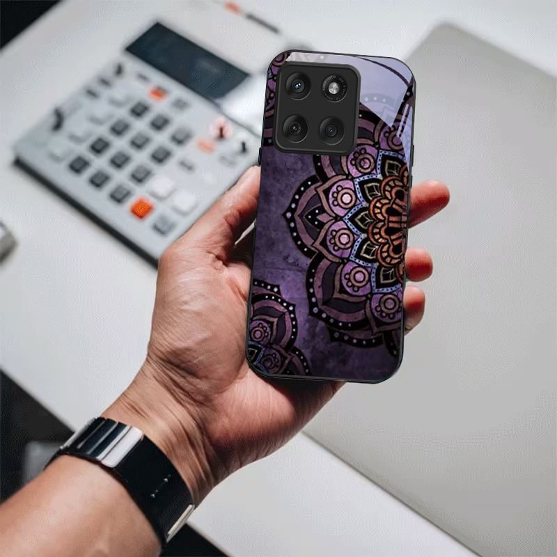 Purple Mandala Wallpaper Black - đánh giá và giá Phone Cases Purple