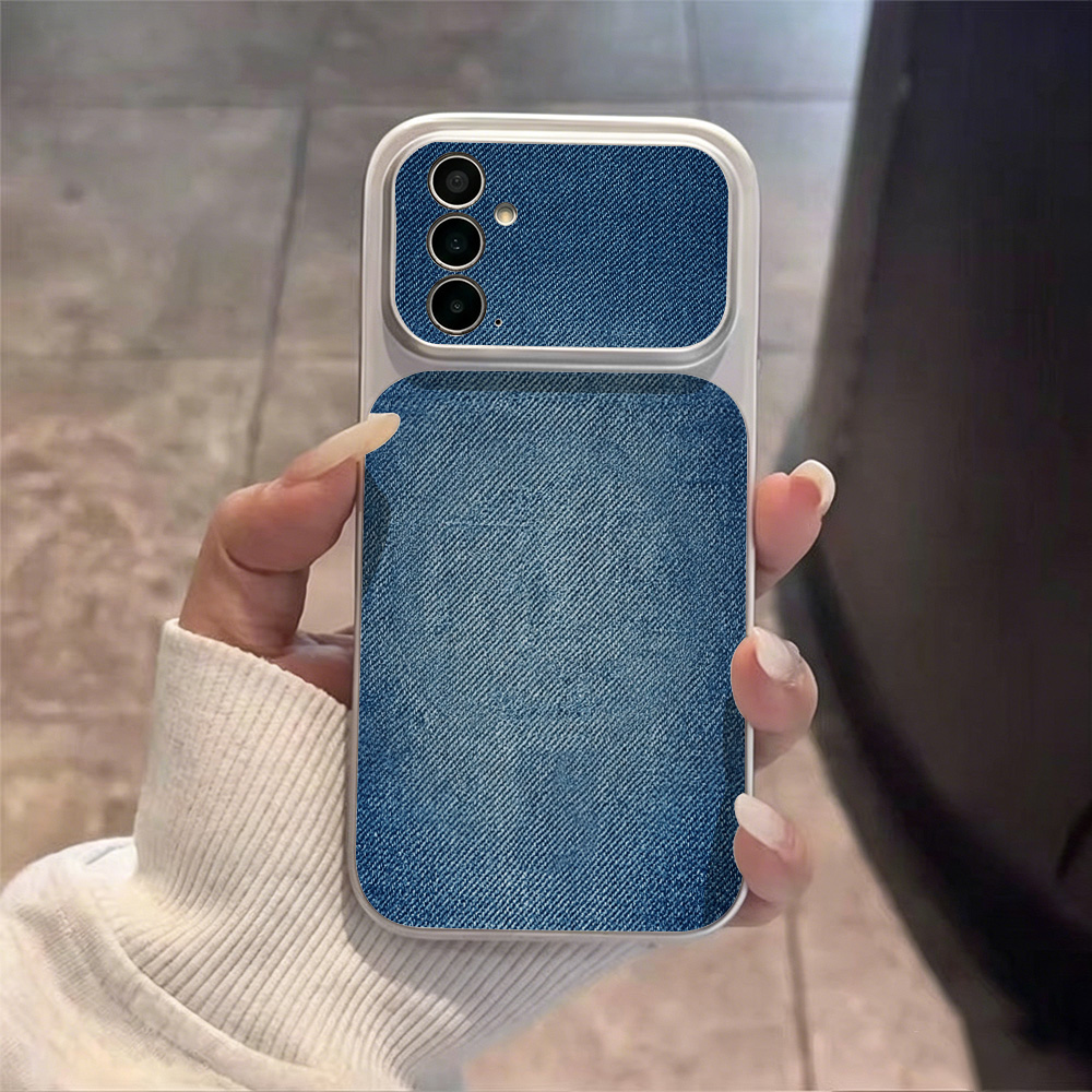 Retro Blue Denim PU Leather Ph - đánh giá và giá Phone Cases Samsung S25
