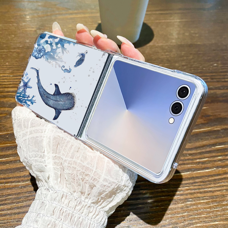 Whale Pattern Phone Case For S - đánh giá và giá Phone Cases Z Flip 6