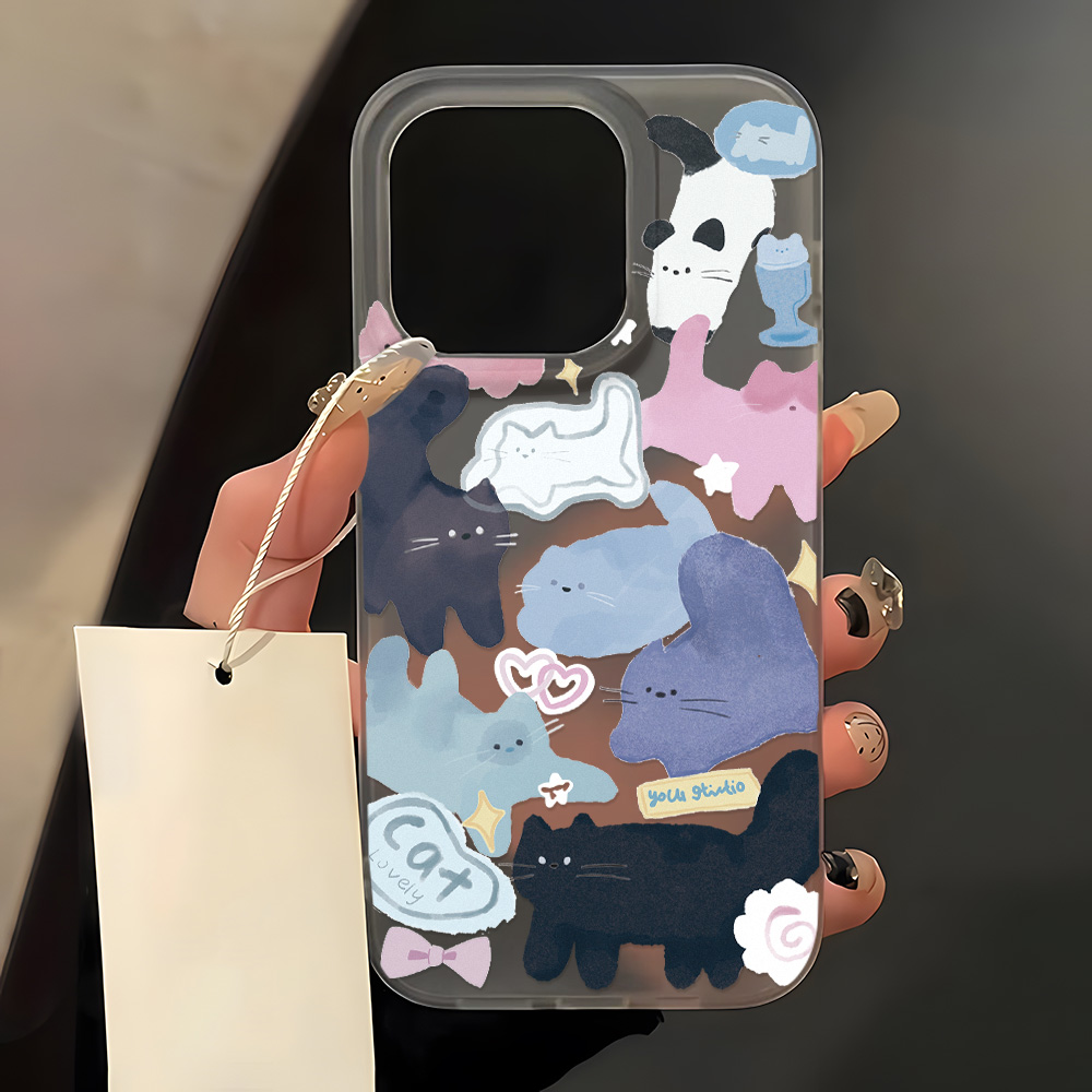 Pink Lovely Cat Phone Case For - đánh giá và giá Phone Cases Cat
