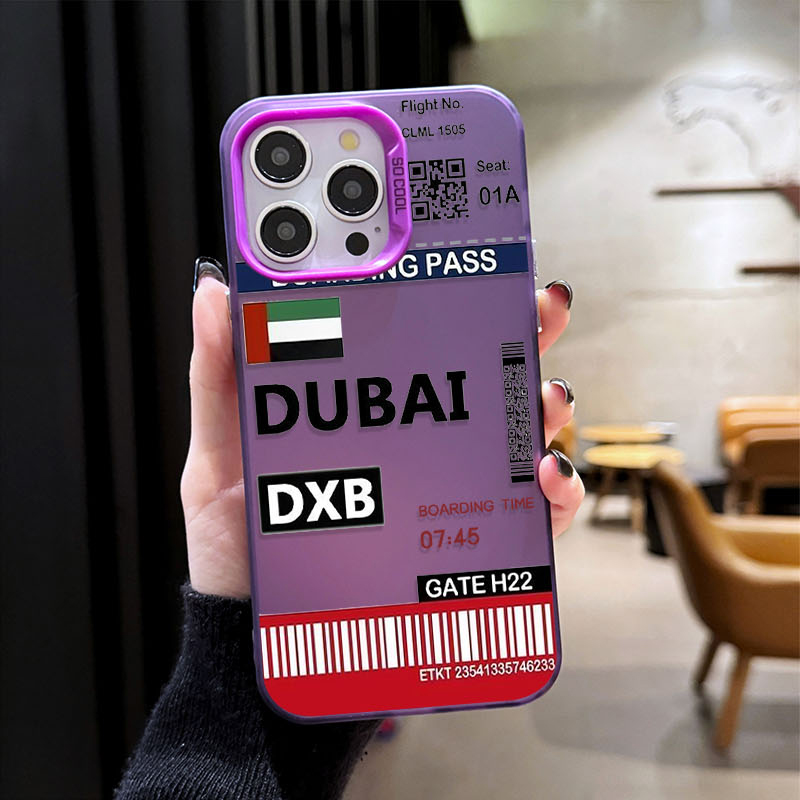 DUBAI Boarding Pass Ticket Pho - đánh giá và giá Phone Cases Dubai