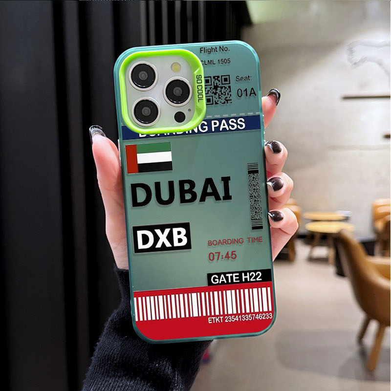DUBAI Boarding Pass Ticket Pho - đánh giá và giá Phone Cases Dubai