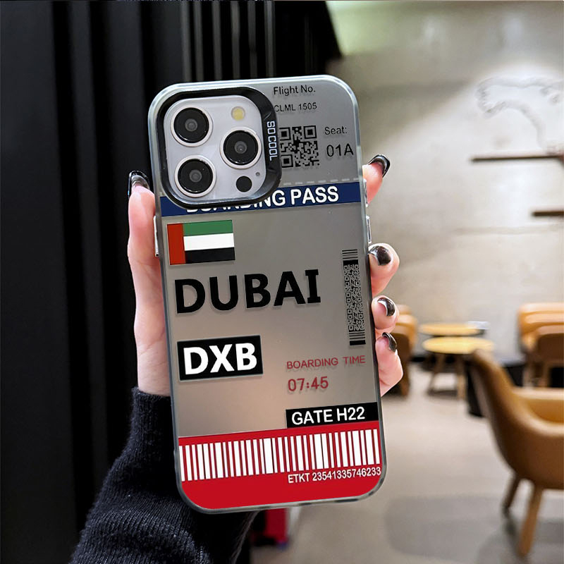 DUBAI Boarding Pass Ticket Pho - đánh giá và giá Phone Cases Dubai